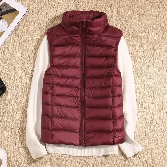Dames bodywarmer | Zwarte puffer vest lichtgewicht