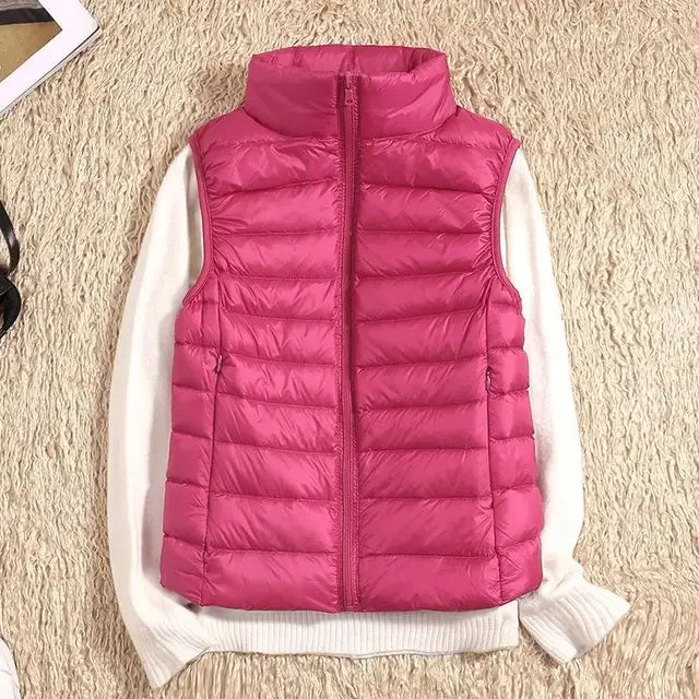 Dames bodywarmer | Zwarte puffer vest lichtgewicht
