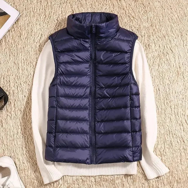 Dames bodywarmer | Zwarte puffer vest lichtgewicht