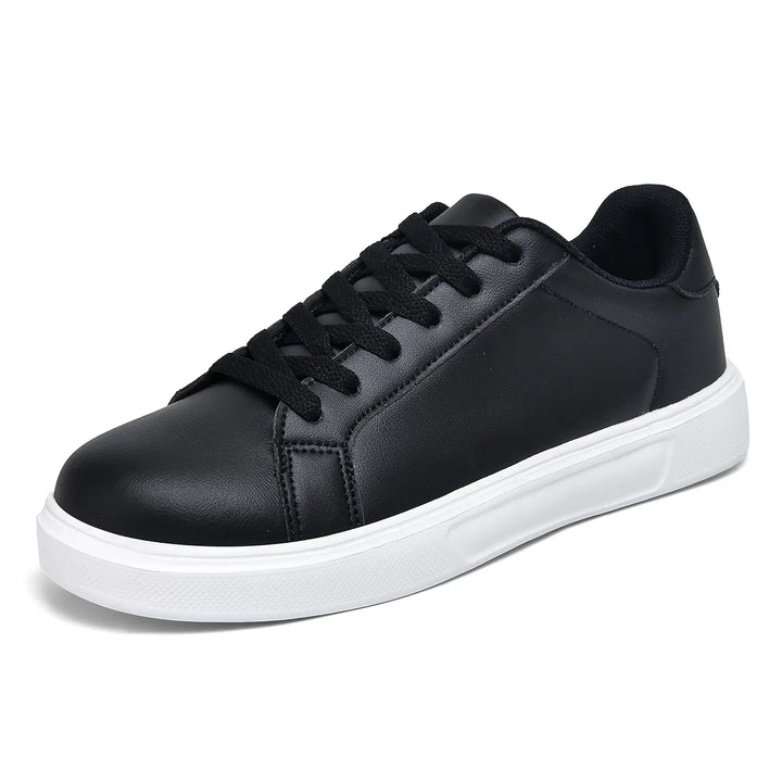 Dames sneakers zwart | Casual schoenen met witte zool