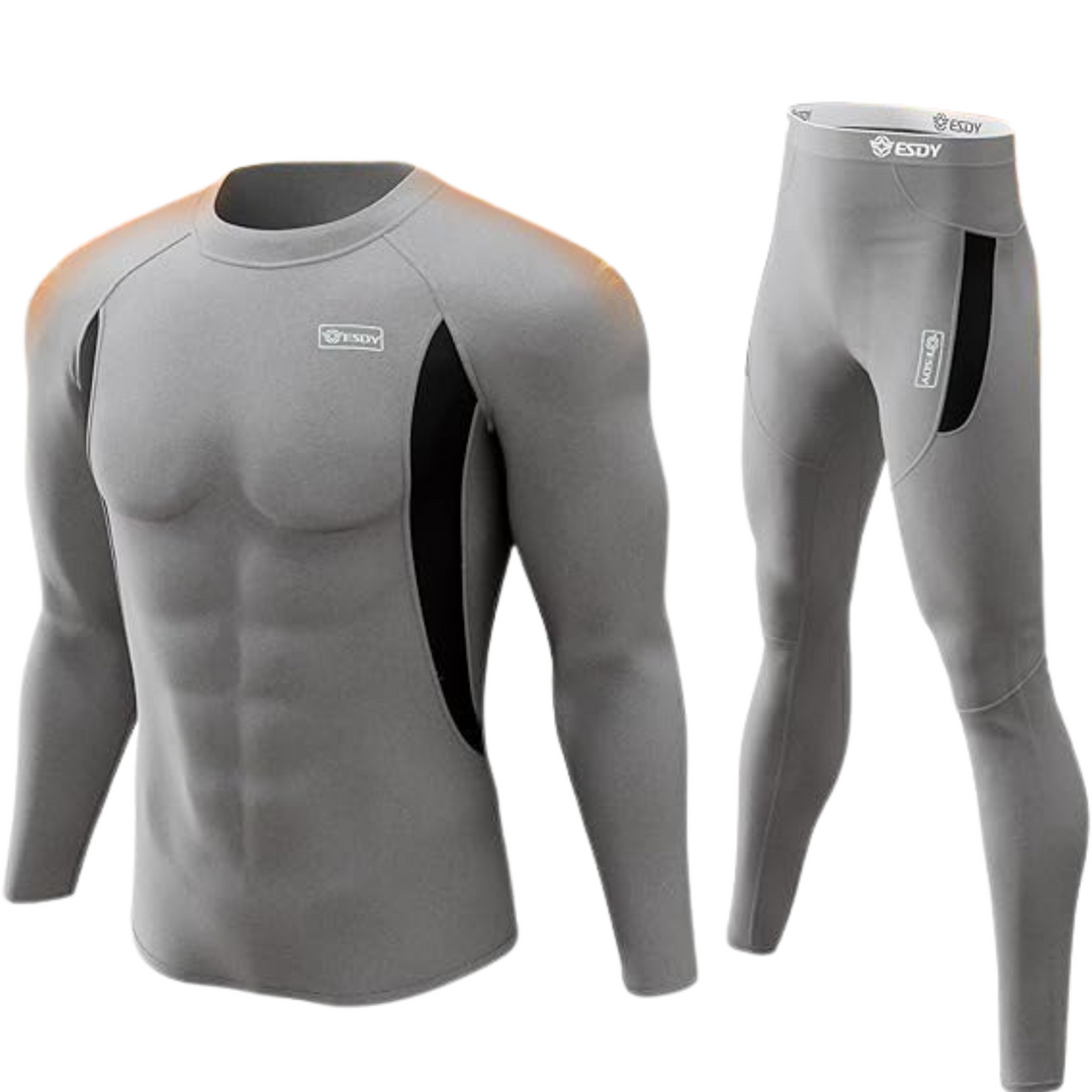 Thermisch ondergoed voor heren – warme set voor winter en sport