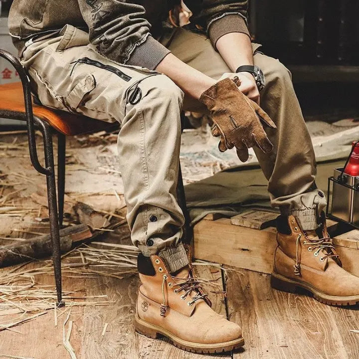 Heren tactical cargo broek met ritszakken