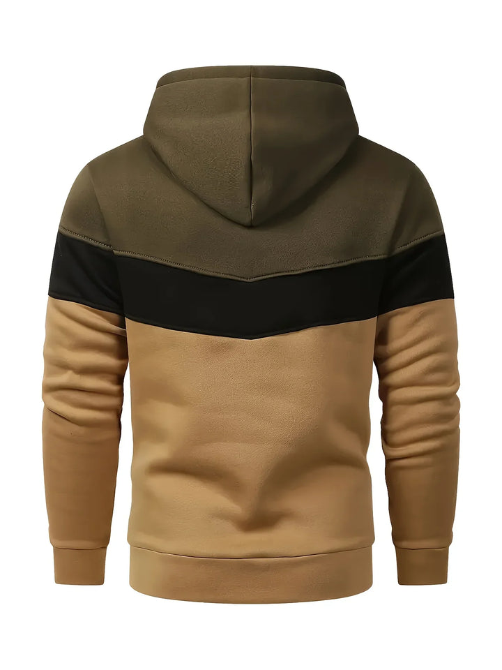 Heren hoodie | Comfortabele trui met capuchon en kangoeroezak