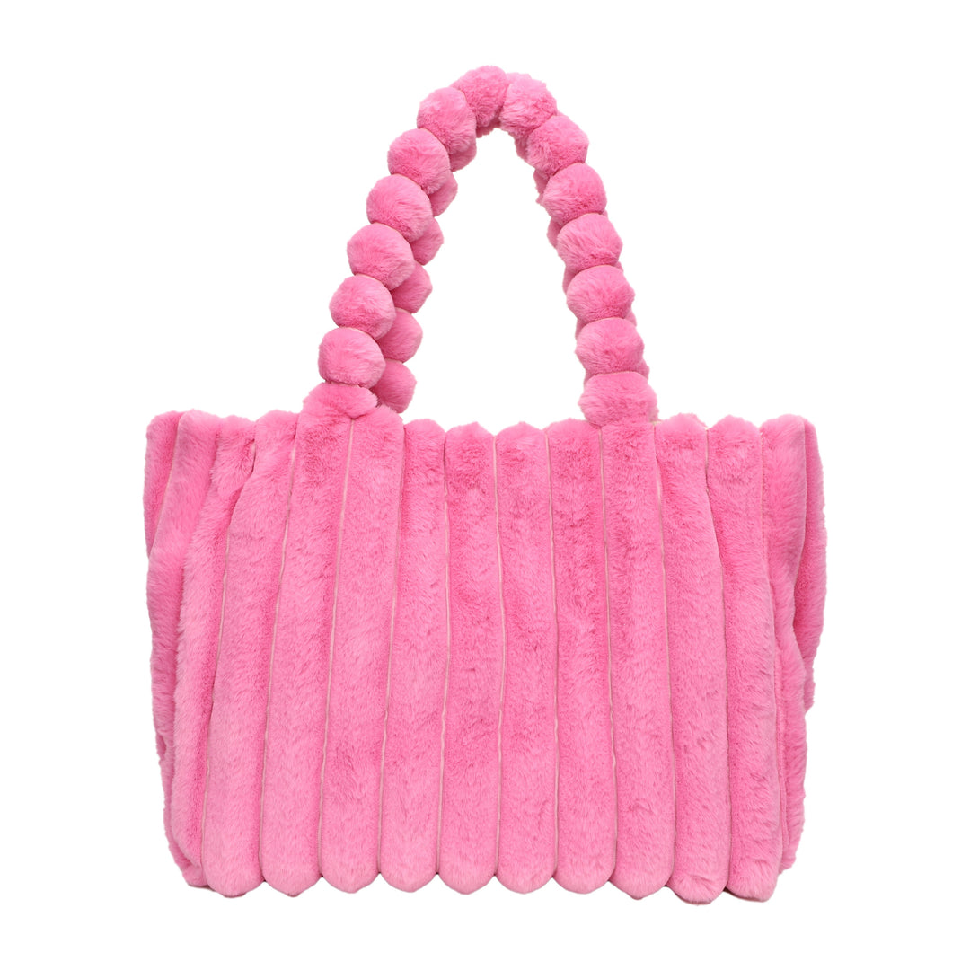 Dames tas | Pluche puffy schoudertas dames met grote capaciteit