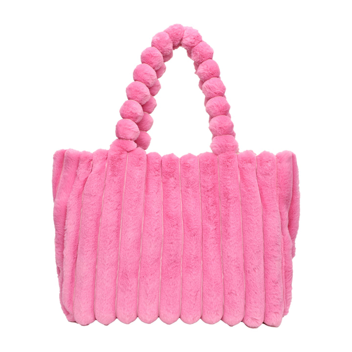 Dames tas | Pluche puffy schoudertas dames met grote capaciteit