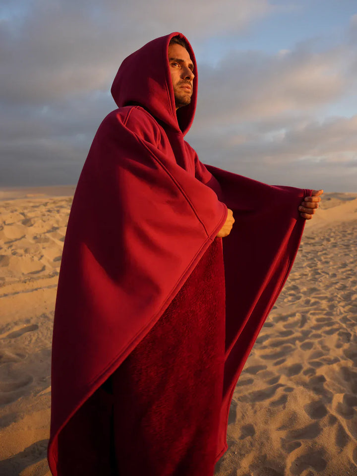 Hoodie deken | Fleece cape met capuchon voor dames en heren