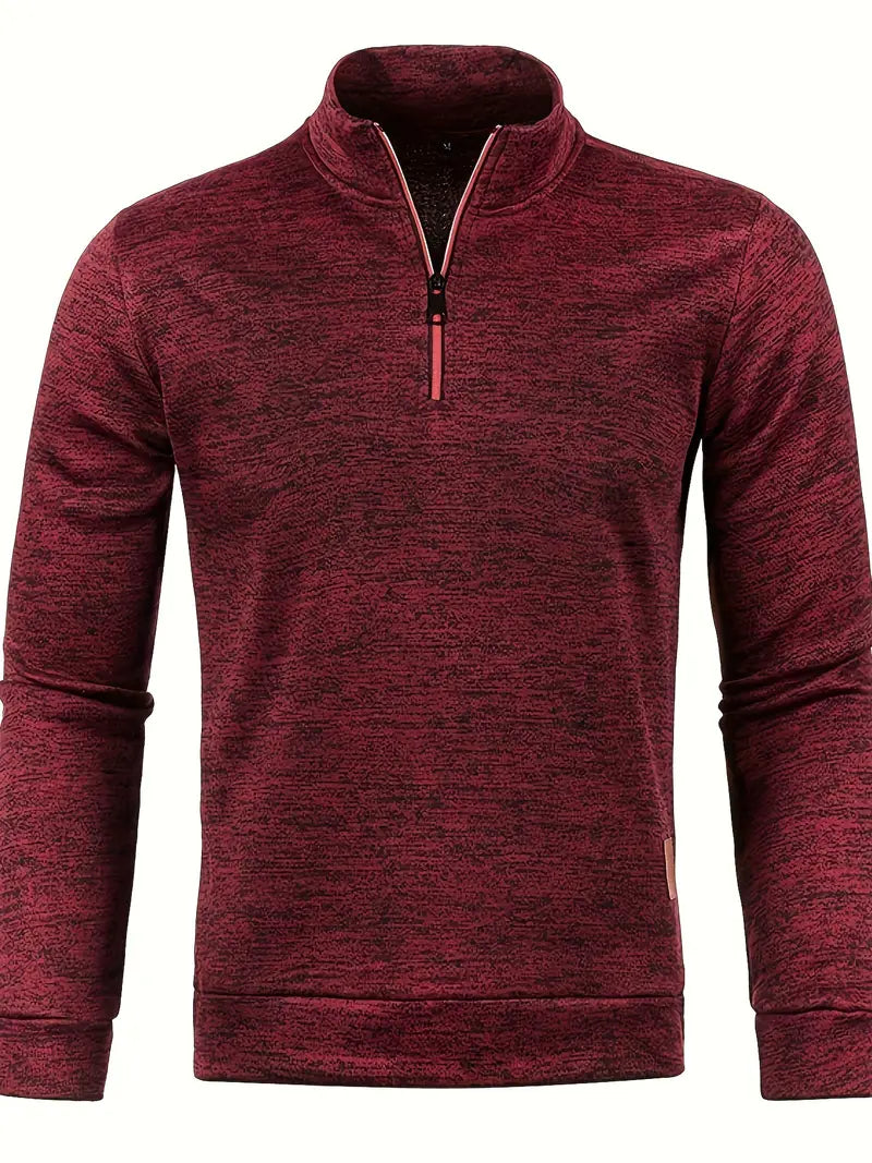 Walter | Half-zip trui met strak minimalistisch design