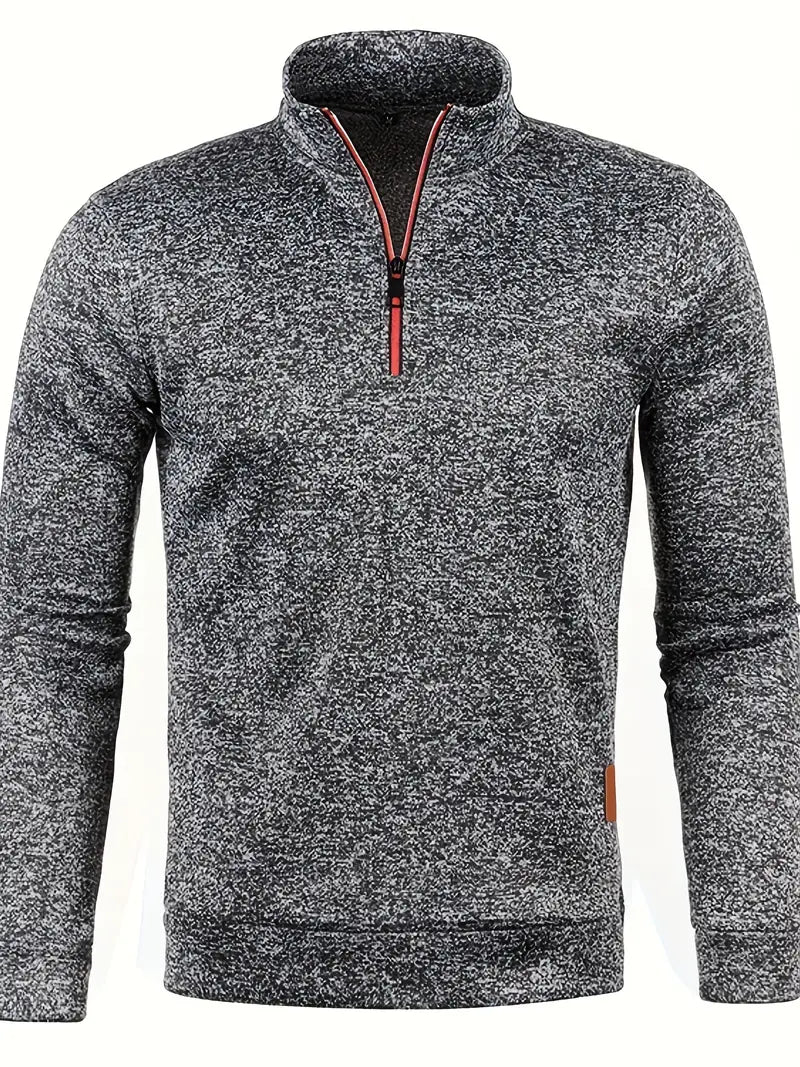 Walter | Half-zip trui met strak minimalistisch design
