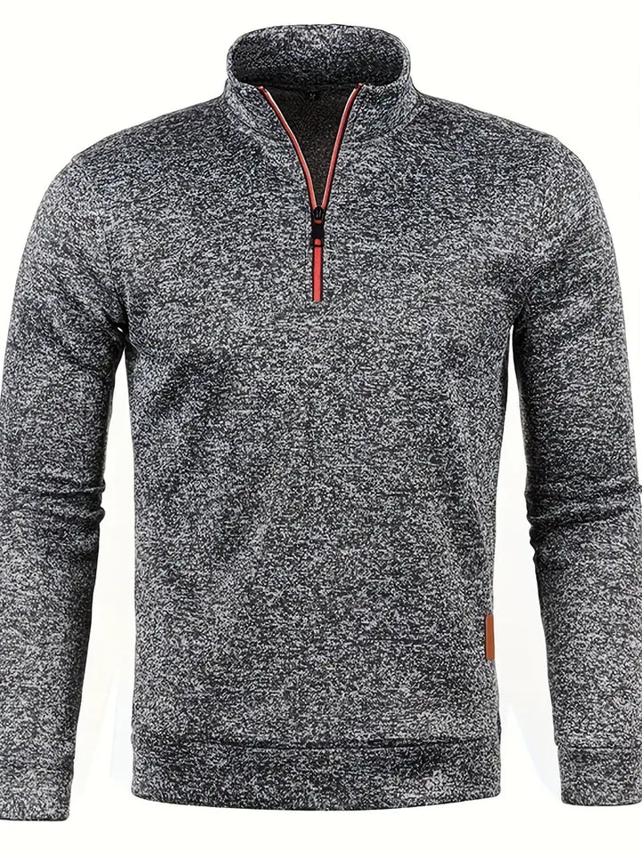 Walter | Half-zip trui met strak minimalistisch design