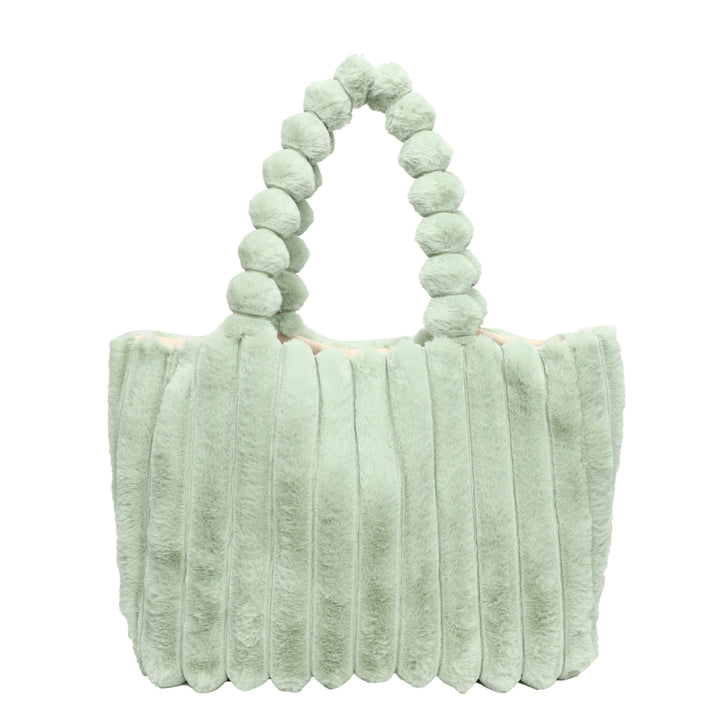 Dames tas | Pluche puffy schoudertas dames met grote capaciteit