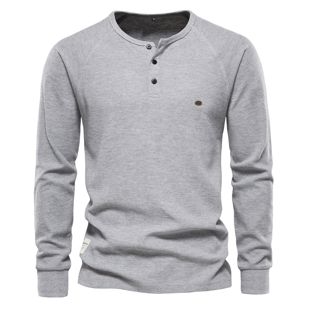 Hyro | Heren waffle knit met lange mouwen