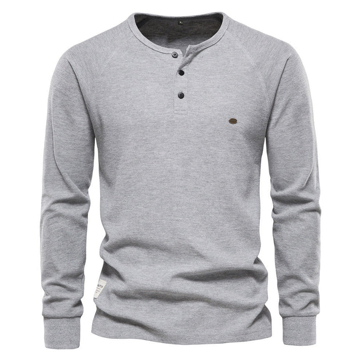 Hyro | Heren waffle knit met lange mouwen