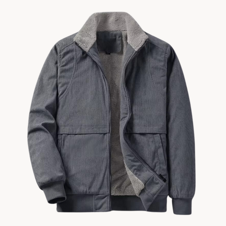 Cordura jacket | heren winddichte corduroy jas met fleecevoering