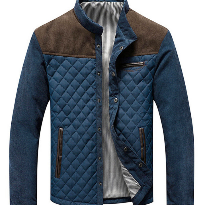 Bradley | Heren casual jas met doorgestikt patroon