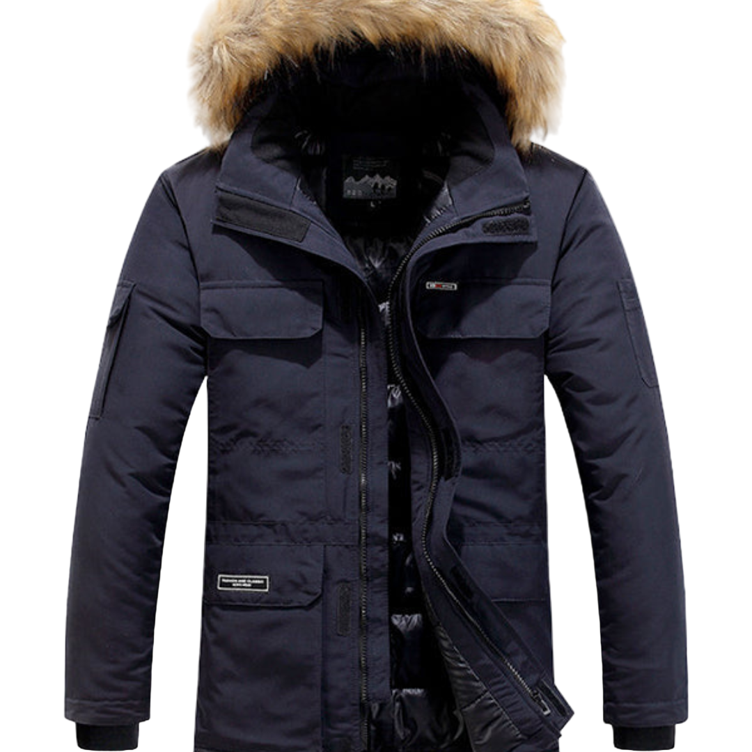 Arctic Parka | Heren winterjas met capuchon en warme imitatiebontkraag