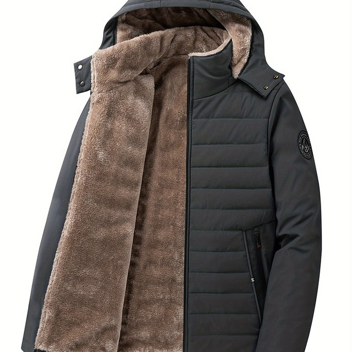 Heren winterjas | Parka met fleece voering en capuchon