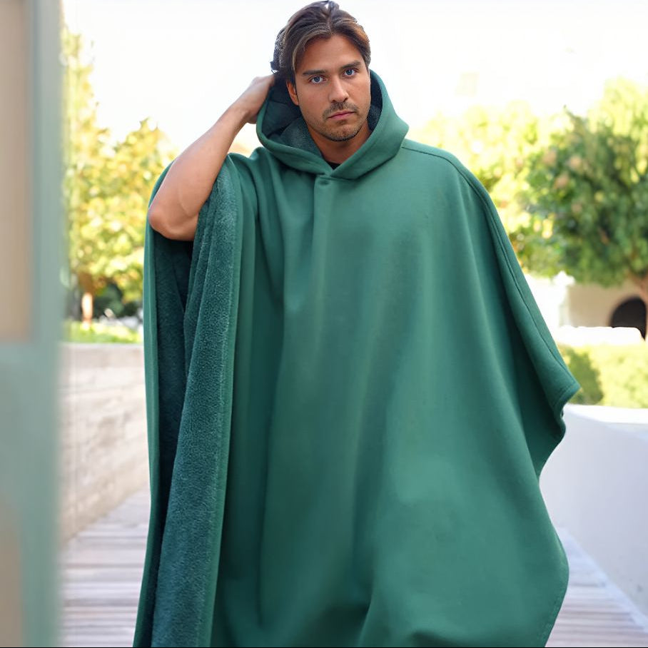 Hoodie deken | Fleece cape met capuchon voor dames en heren