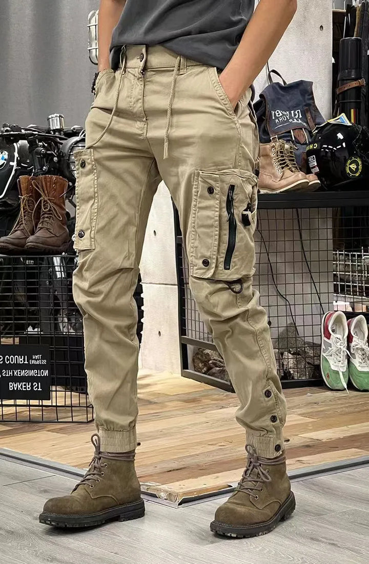 Heren tactical cargo broek met ritszakken