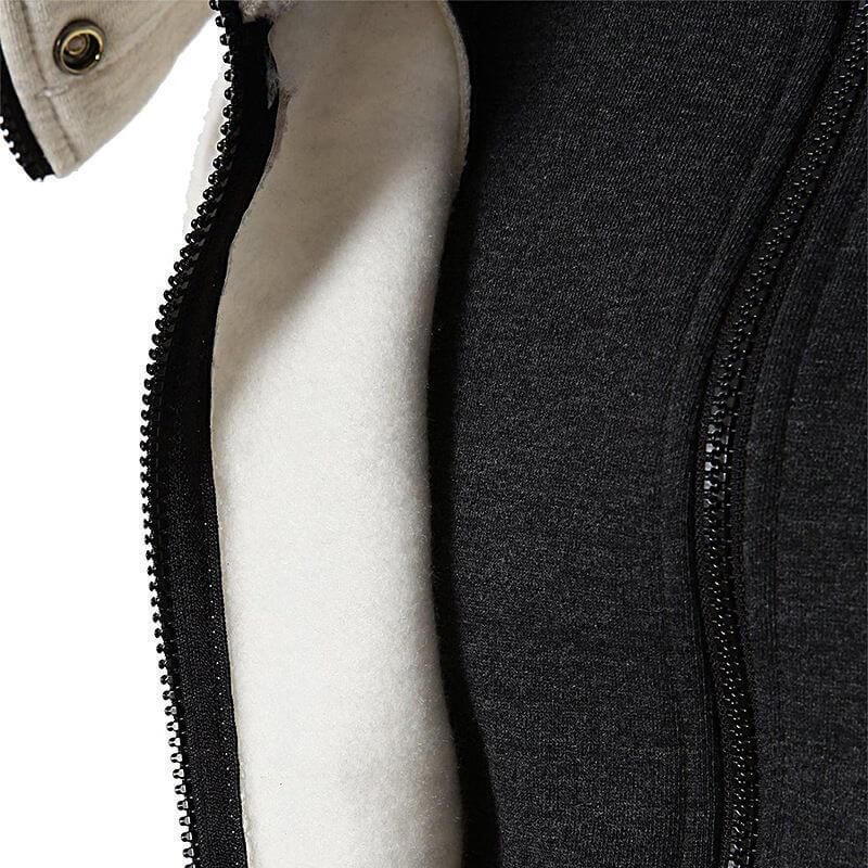 Jordan | Heren hoodie vest met rits en capuchon