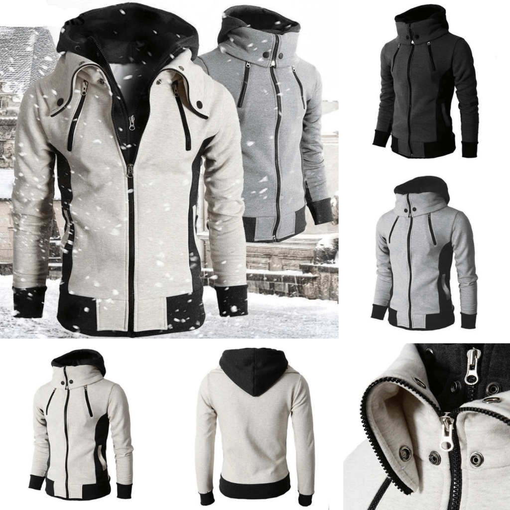 Jordan | Heren hoodie vest met rits en capuchon