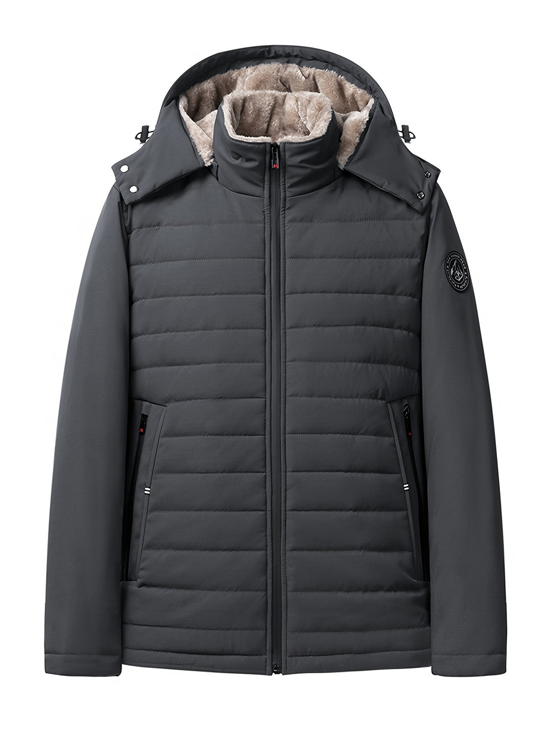 Heren winterjas | Parka met fleece voering en capuchon