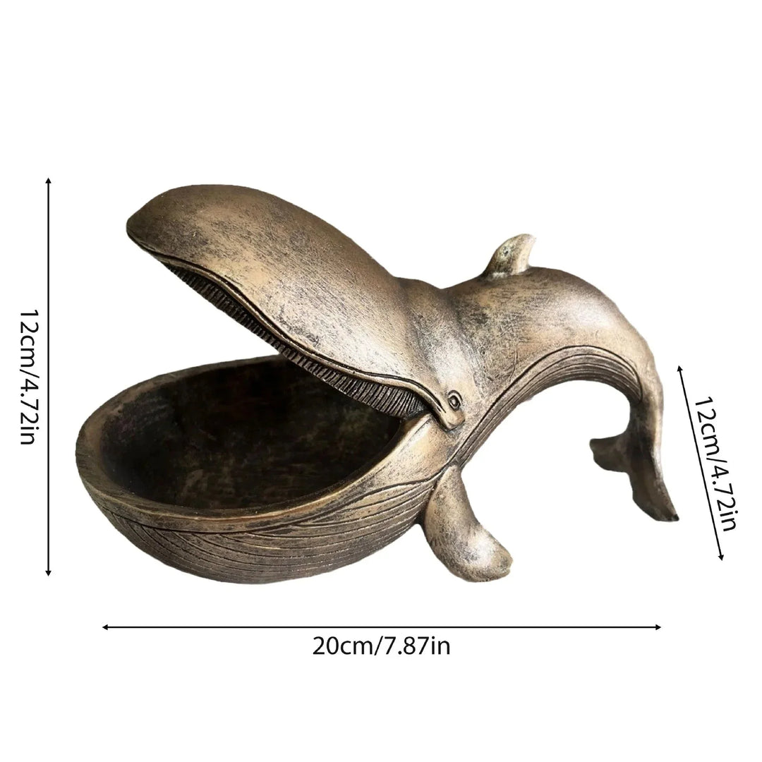 Walvis catchall | Decoratieve schaal voor sleutels en kleine spullen