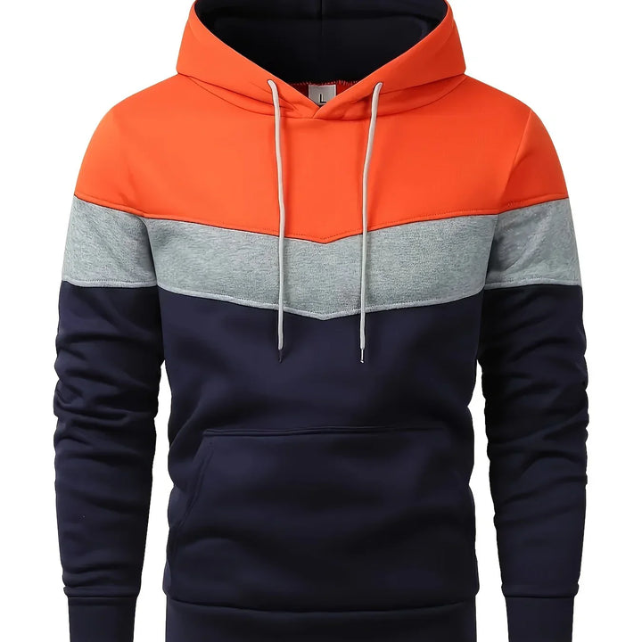 Heren hoodie | Comfortabele trui met capuchon en kangoeroezak