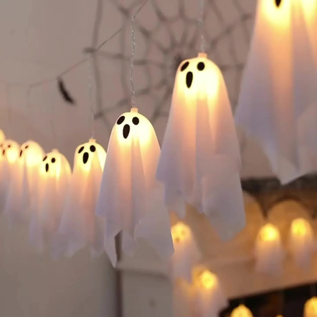 Halloween lichtslinger | Spook lampjes met warm wit licht