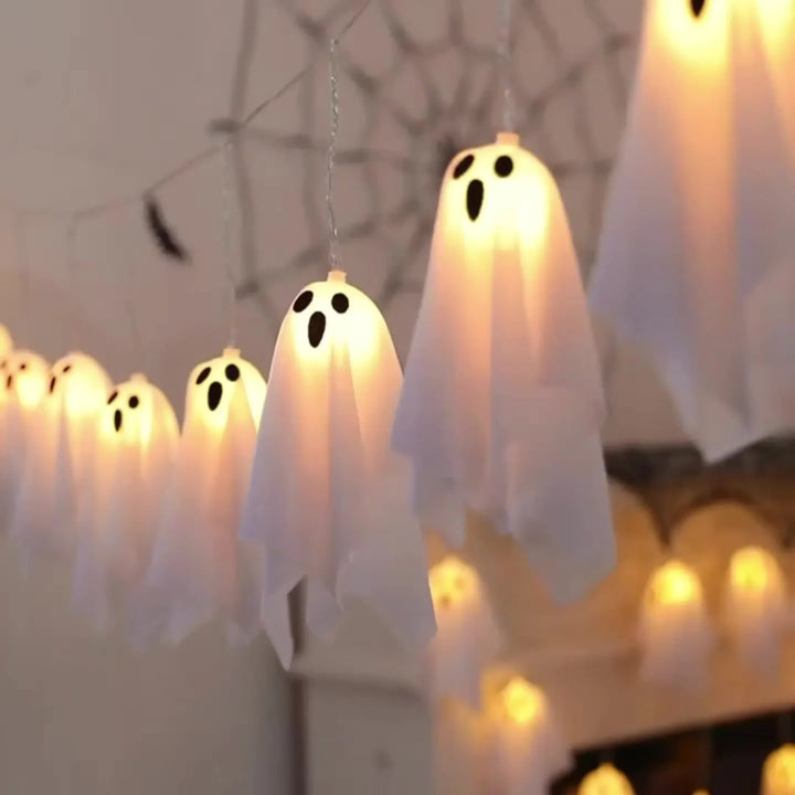 Halloween lichtslinger | Spook lampjes met warm wit licht