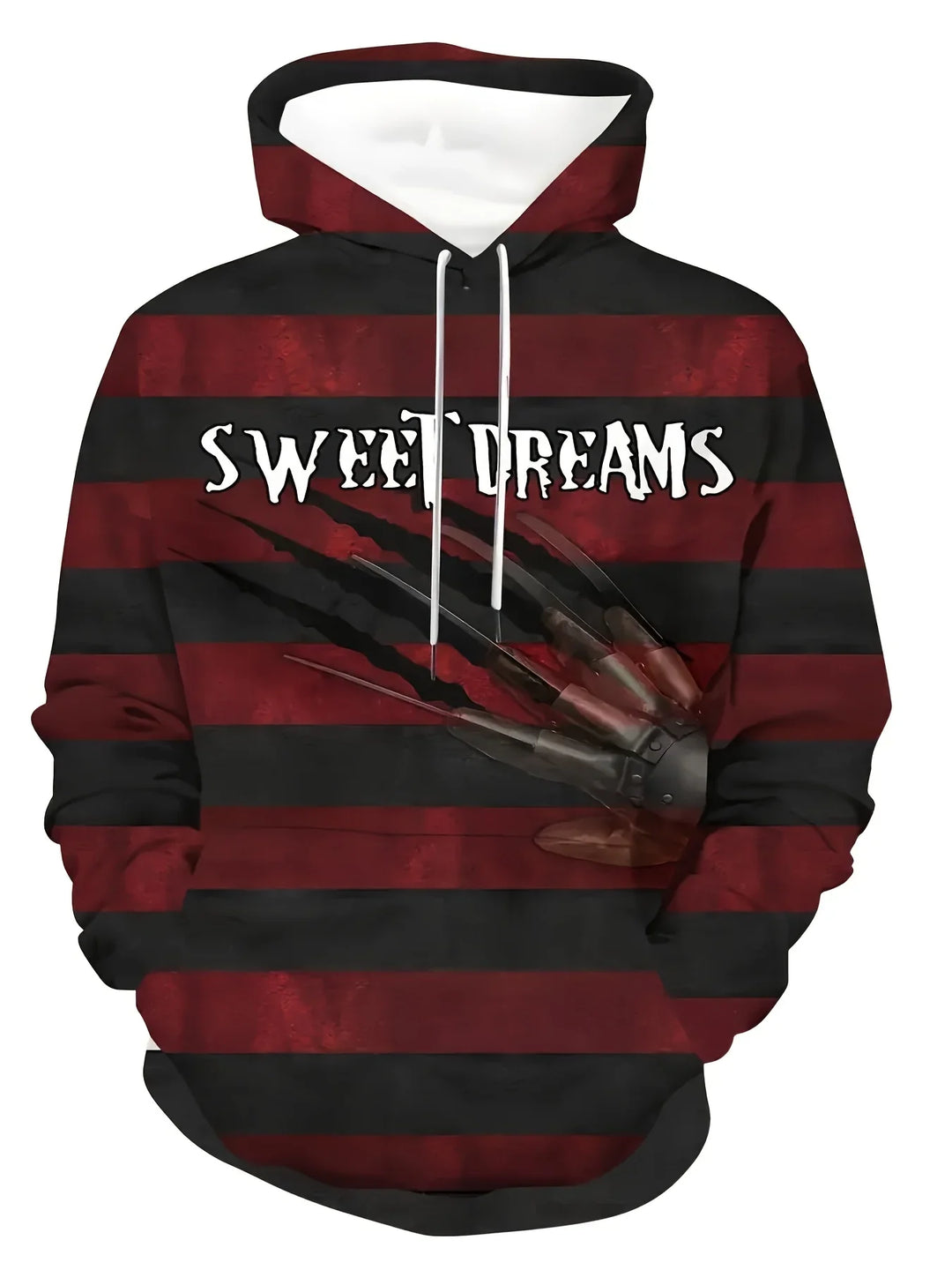 Heren hoodie | Horror trui met Freddy print en capuchon