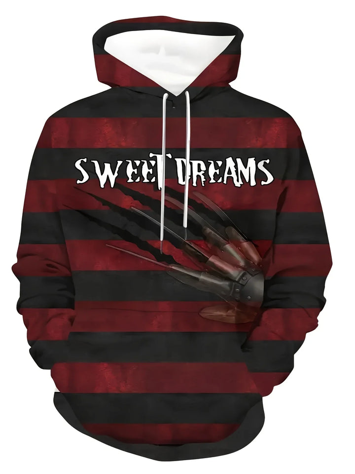 Heren hoodie | Horror trui met Freddy print en capuchon