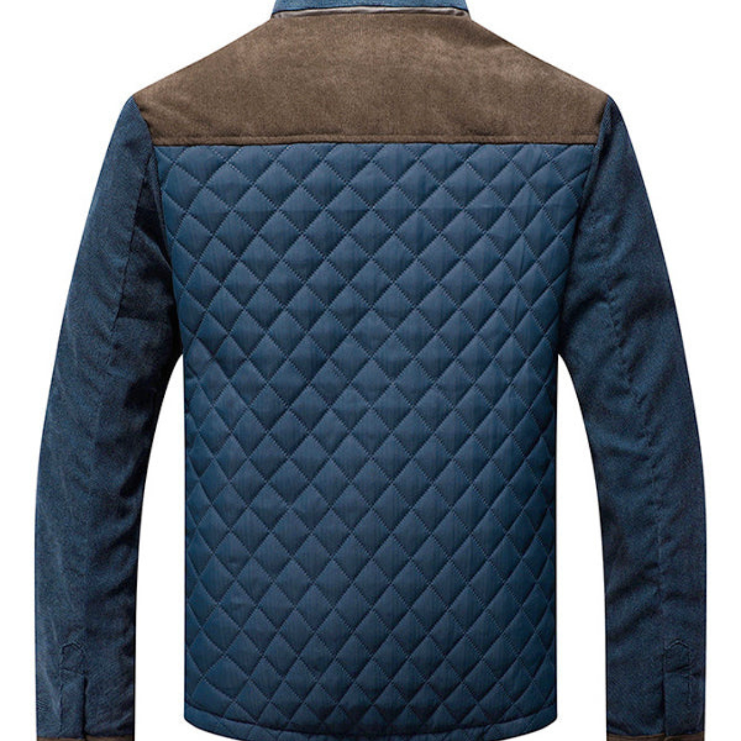 Bradley | Heren casual jas met doorgestikt patroon