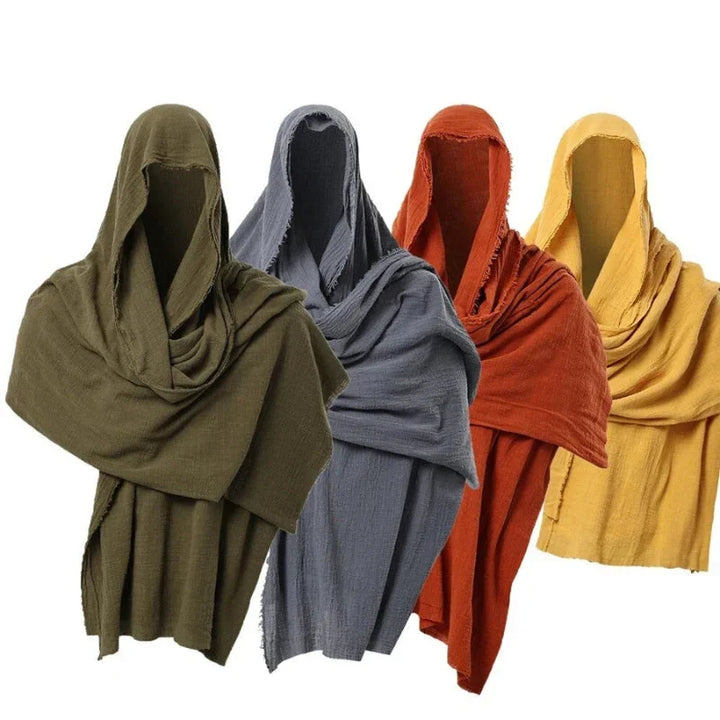 Cloak cape | Zwarte cape met capuchon unisex