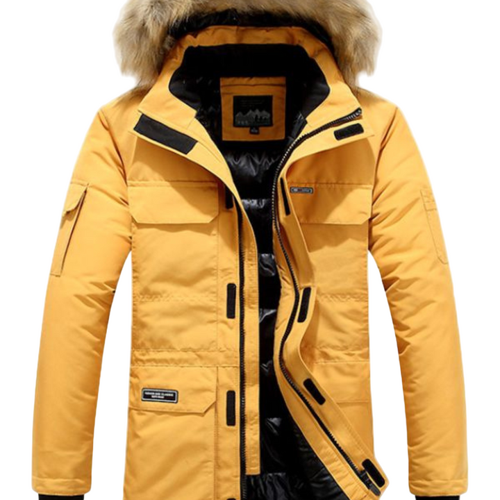 Arctic Parka | Heren winterjas met capuchon en warme imitatiebontkraag