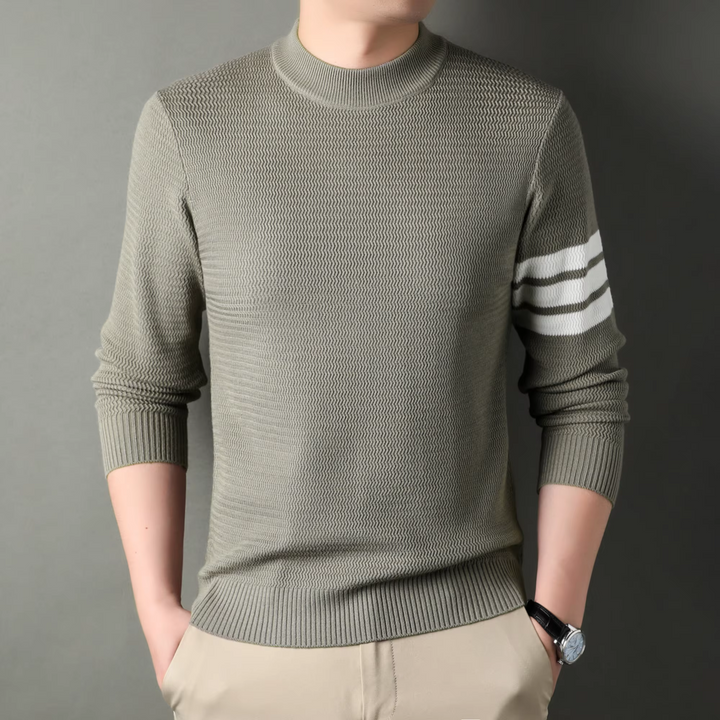 Cambridge | Luxe rib-katoen sweater met stripes