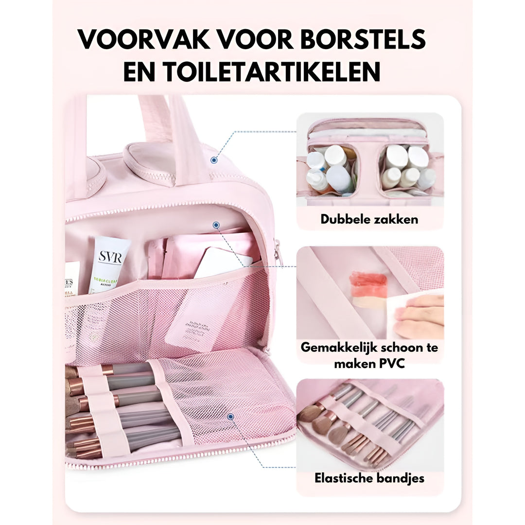 4-in-1 Puffy Multifunctionele Toilettas voor Vrouwen