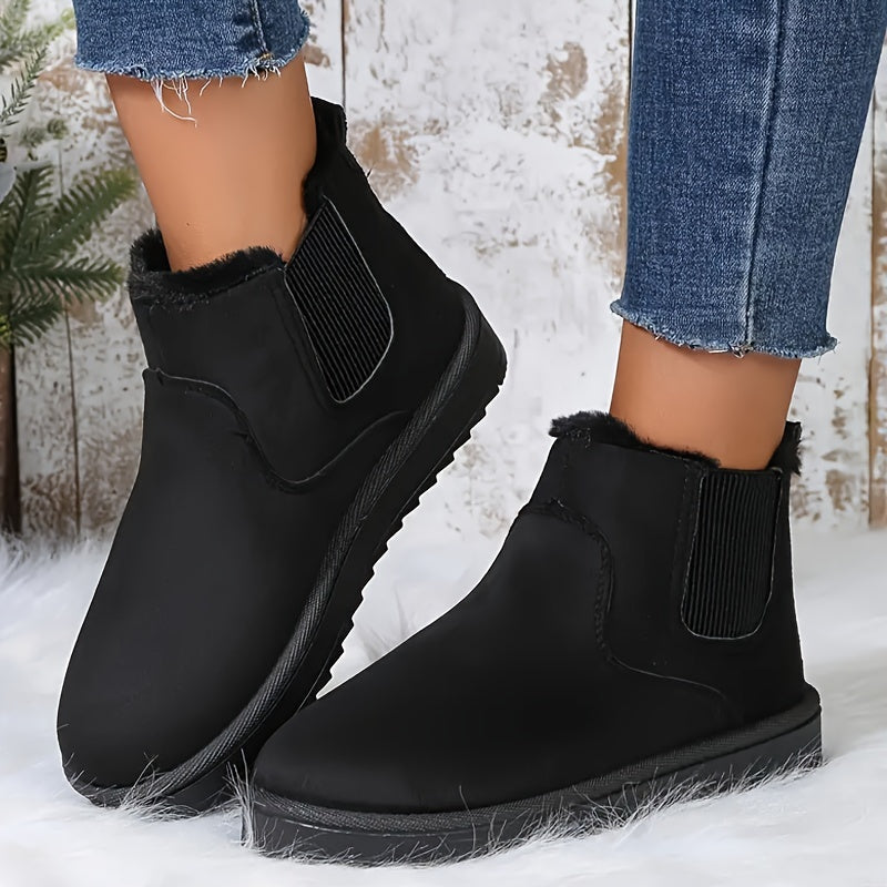 Dames snowboots | Warme korte winterlaarzen met voering