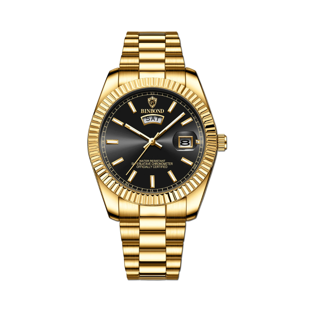 Stellar heren | Elegant stalen herenhorloge – tijdloos en verfijnd