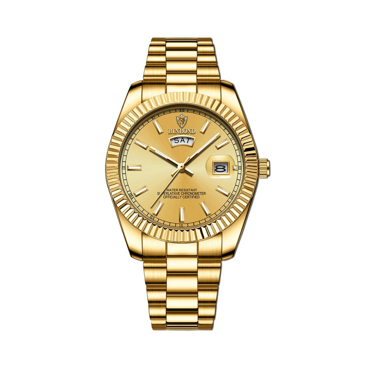 Stellar heren | Elegant stalen herenhorloge – tijdloos en verfijnd