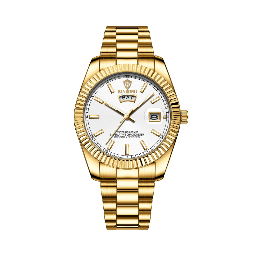 Stellar heren | Elegant stalen herenhorloge – tijdloos en verfijnd