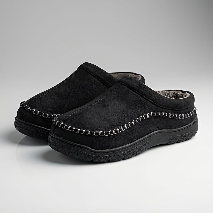 Luxe pluche heren pantoffels
