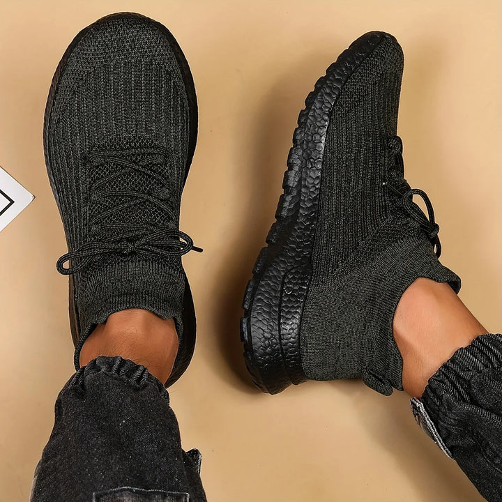 Unisex sneakers zwart | Lichtgewicht sportschoenen