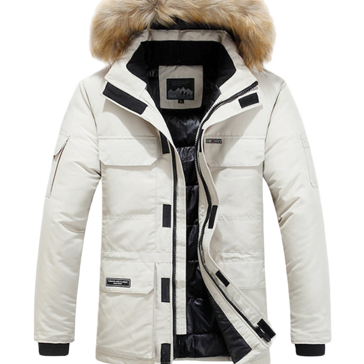 Arctic Parka | Heren winterjas met capuchon en warme imitatiebontkraag