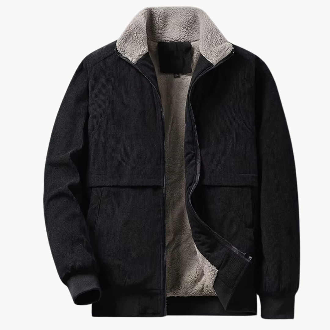 Cordura jacket | heren winddichte corduroy jas met fleecevoering