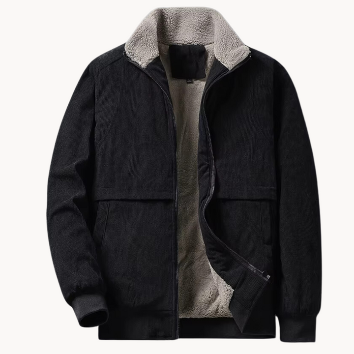 Cordura jacket | heren winddichte corduroy jas met fleecevoering