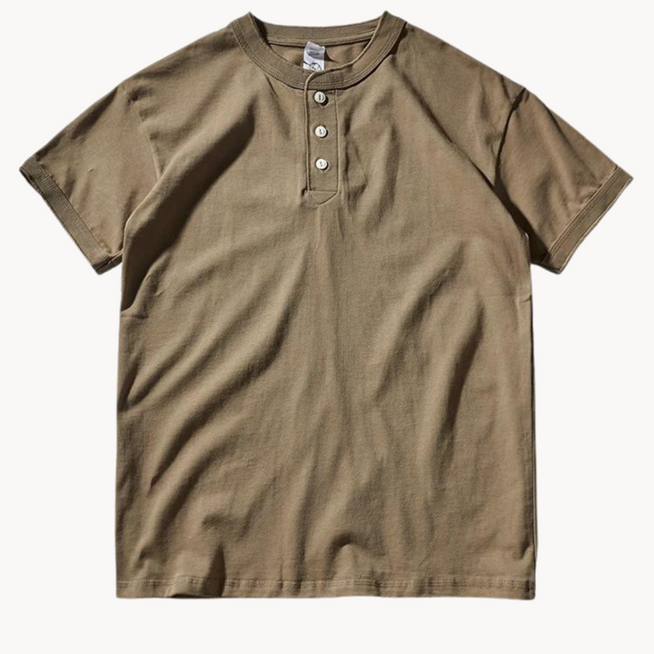 CottonTrail | Henley t‑shirt van katoen voor dagelijks gebruik