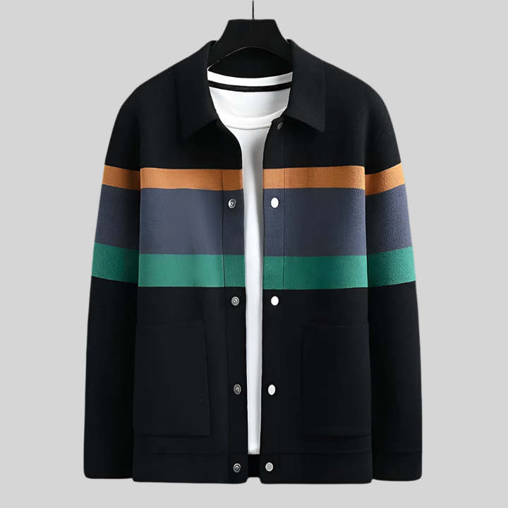 LuxeJacq | Zachte cardigan met jacquardmotief