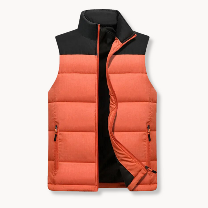 Anton | heren gewatteerd bodywarmer met stretch pasvorm