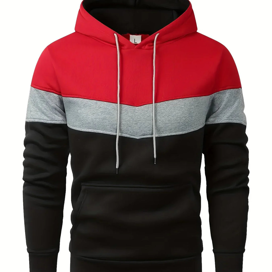Heren hoodie | Comfortabele trui met capuchon en kangoeroezak