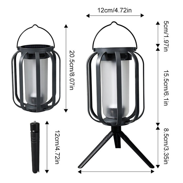 Decoratieve lamp | LED lantaarn met vlam effect en warm licht